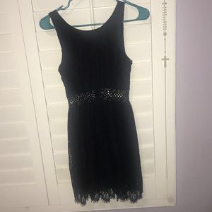 Black lace dress